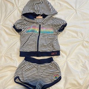 Girls Juicy Couture size 2T great condition two piece